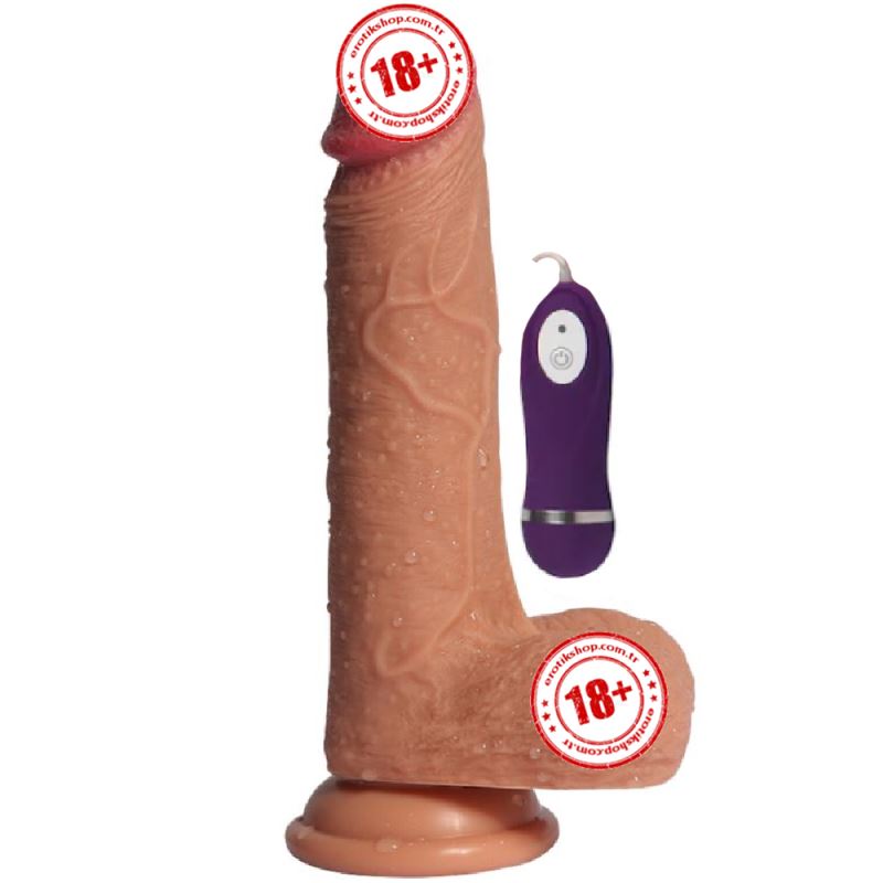 Dildo Series Dean Vibe Natural Doku Realistik Titreşimli Penis 19 cm