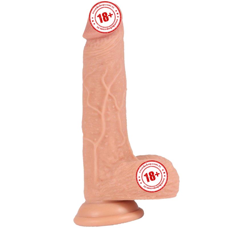 Dildo Series Ekstra Yumuşak Çift Katmanlı Realistik Dildo 19.5 cm