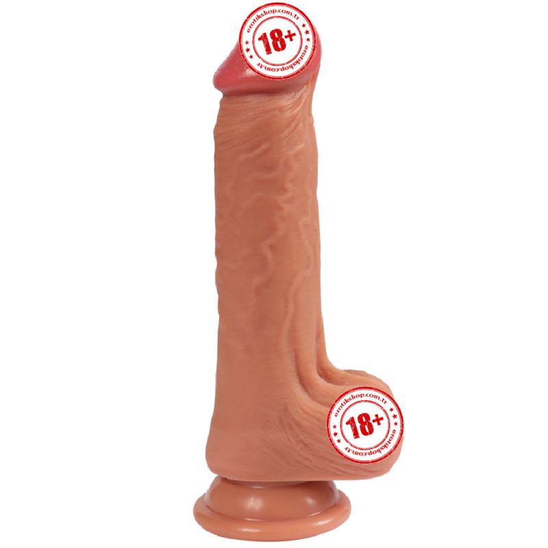 Dildo Series Jack 20 Cm Çift Katmanlı Natural Doku Realistik Penis SQ-WBD10025