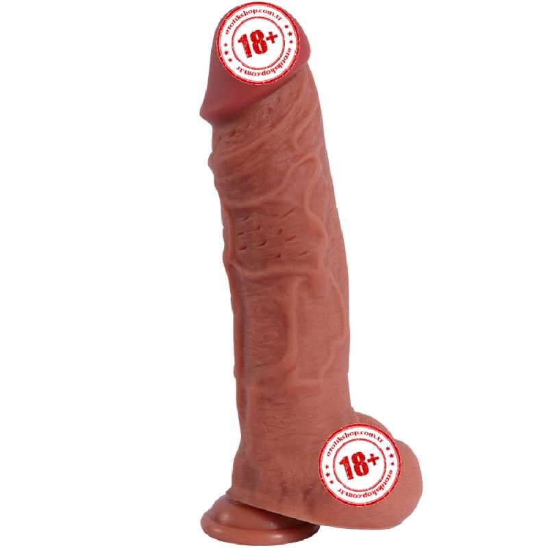 Dildo Series Jihad King 27 cm Natural Doku Realistik Büyük Penis