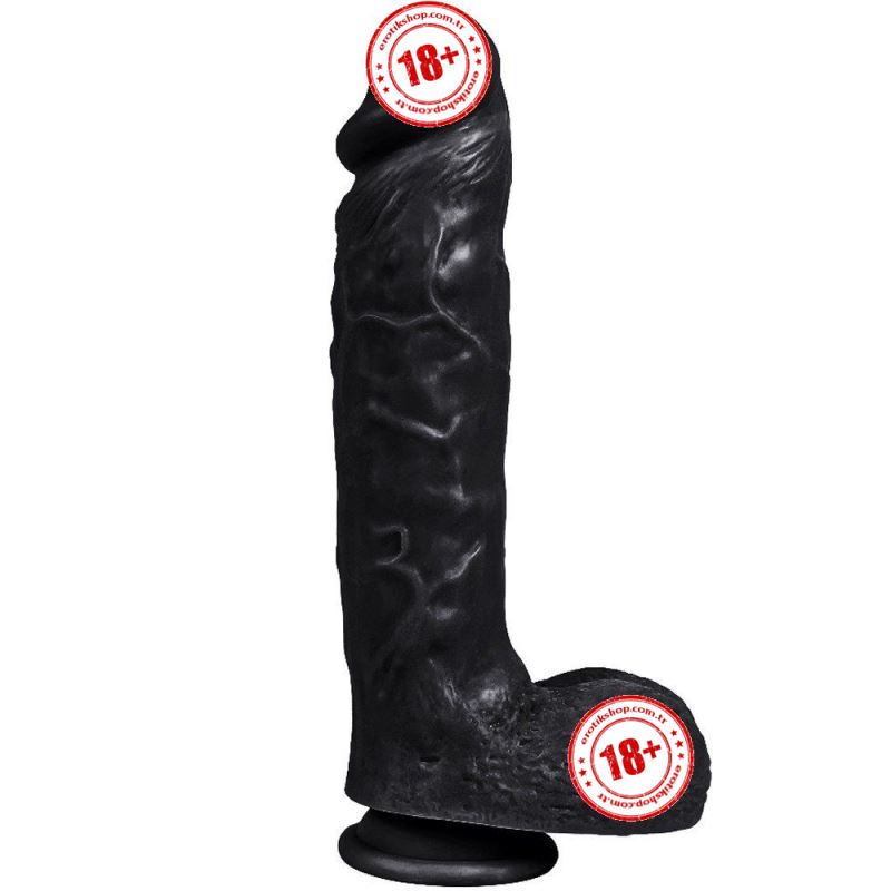 Dildo Series Spartacus 24 cm Flexible Zenci Realistik Penis