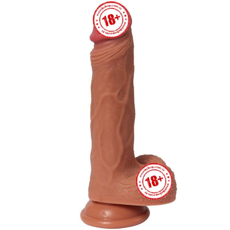 Dildo Series Victor 21 cm Dual Layered Doğal Doku Realistik Penis