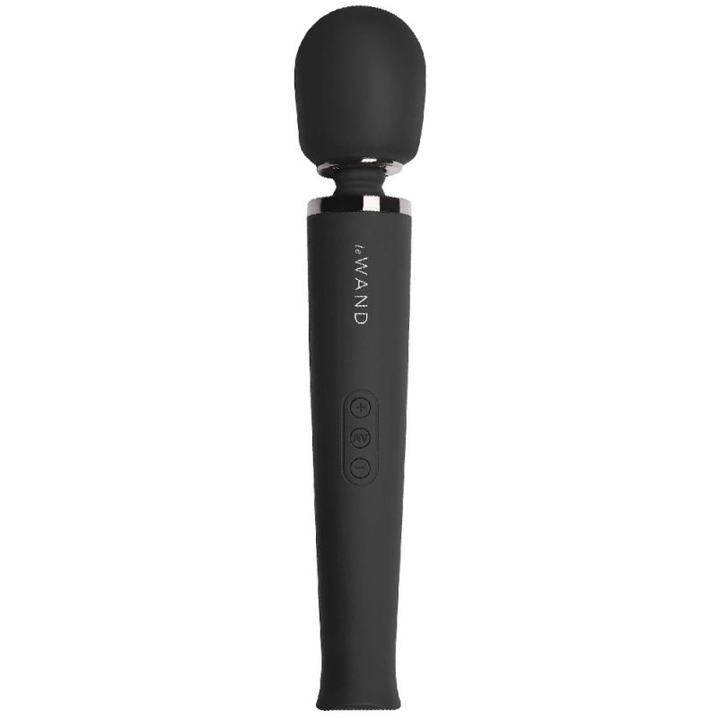 Le Wand Rechargeable Vibrating Massager Black Masaj Wand Vibratör