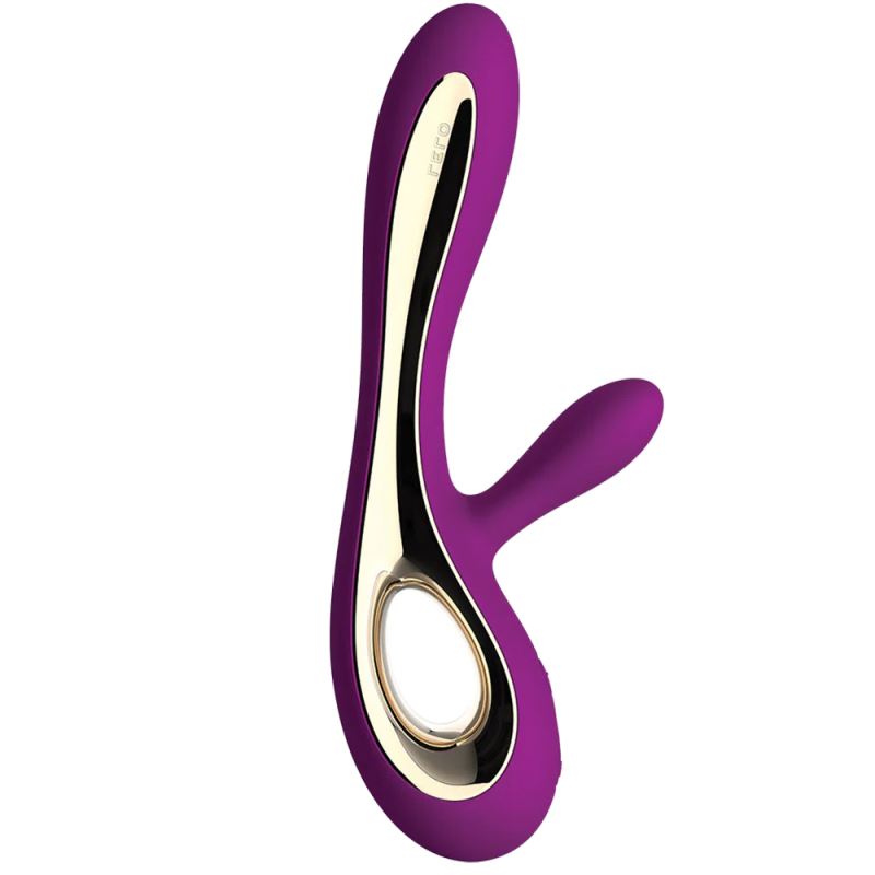 Lelo Soraya 2 Silicone Dual Stimulation Rabbit Vibrator-Deep Rose