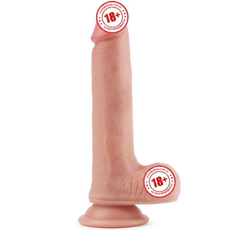 Lovetoy Dual Layered Platin Silikon 20 cm Realistik Dildo LV4005