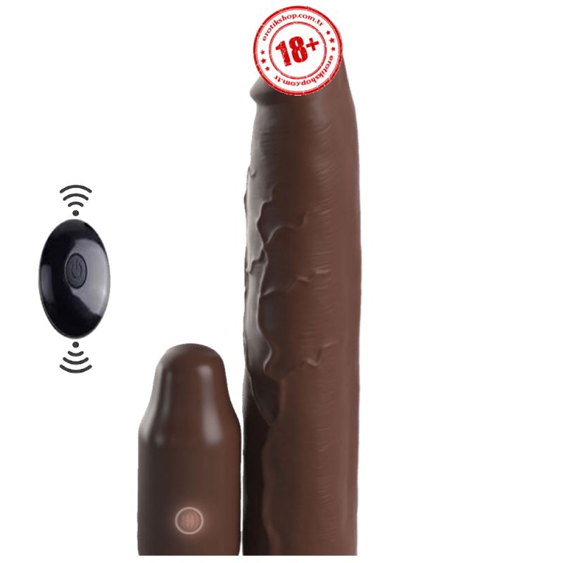 Pipedream Fantasy X-Tensions Elite 3 İnch Vibrating Remote Sleeve Melez Penis Kılıfı