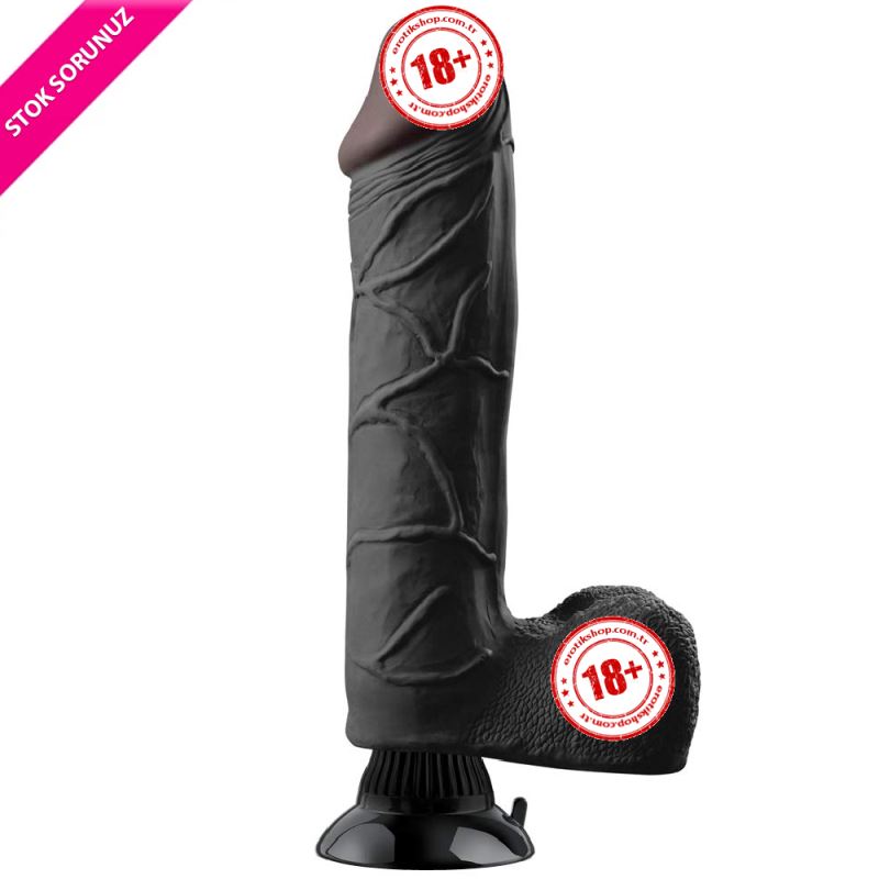 Pipedream Real Feel Deluxe No:11 27 cm Titreşimli Realistik Zenci Penis