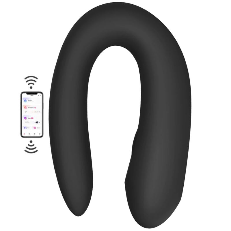 Satisfyer Double Joy Black Telefon Kontrollü Vibratör