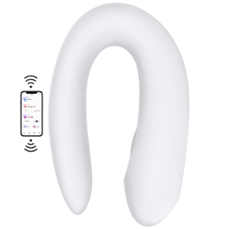 Satisfyer Double Joy White Telefon Kontrollü Vibratör