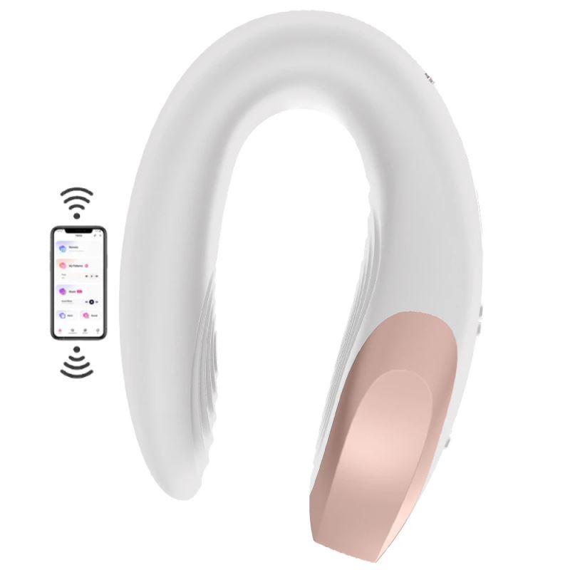 Satisfyer Double Love White Telefon Kontrollü Partner Vibratör