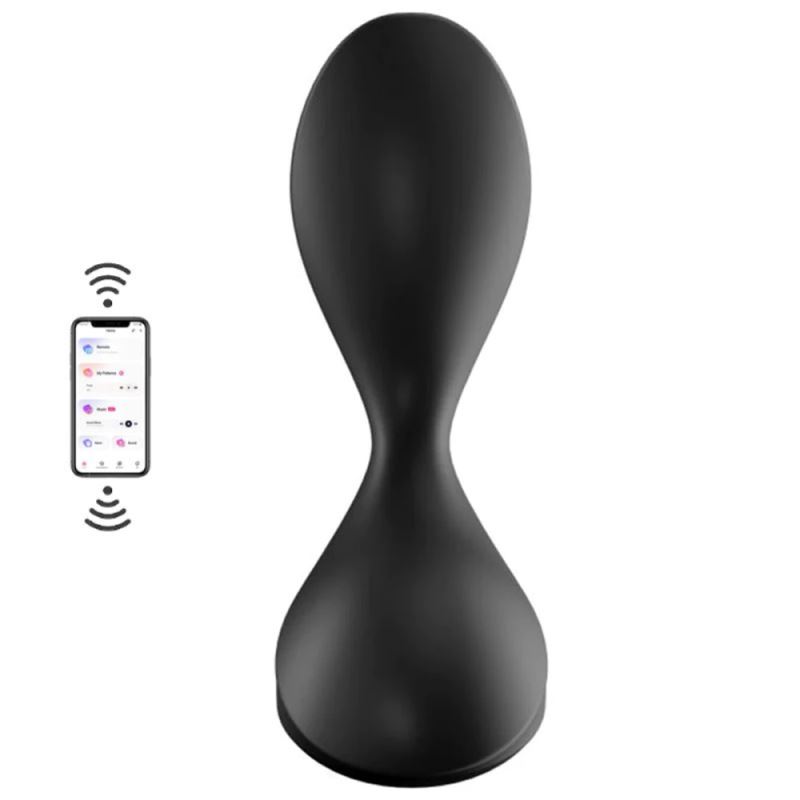 Satisfyer Sweet Seal Black Telefon Kontrollü Titreşimli Anal Plug