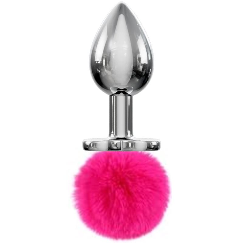 Sexual World Bunny Worx Exuise Tail Peluşlu Metal Anal Plug-Pink