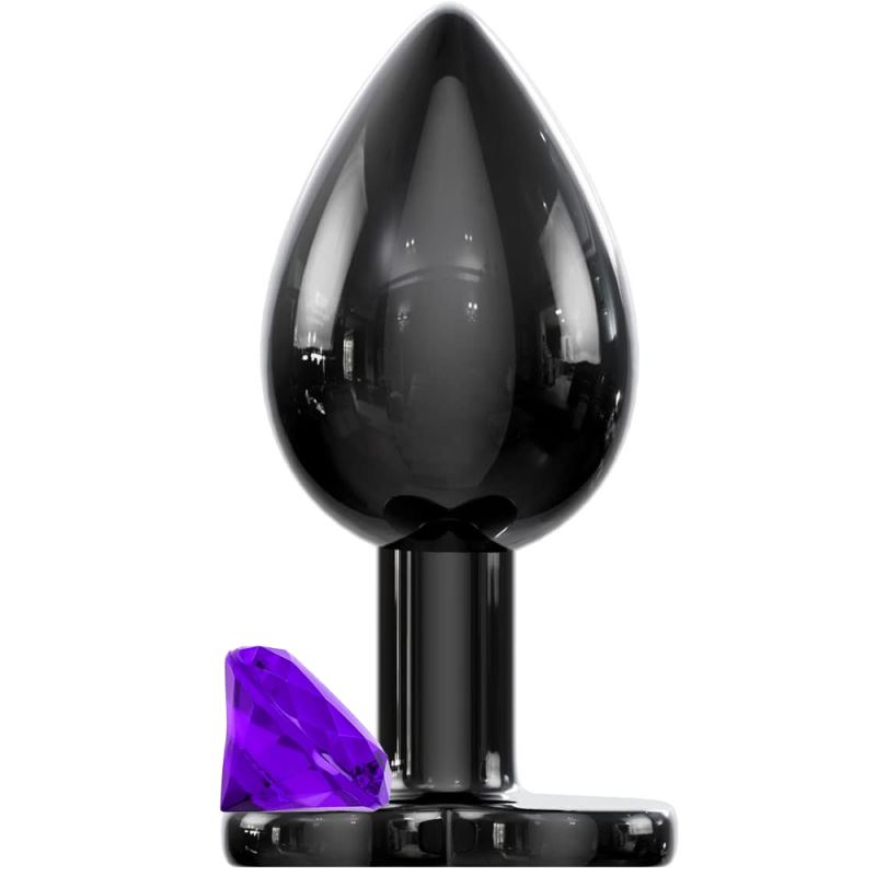 Sexual World Hot Cool Booty Jewellery Black Metal Anal Plug Small-Purple