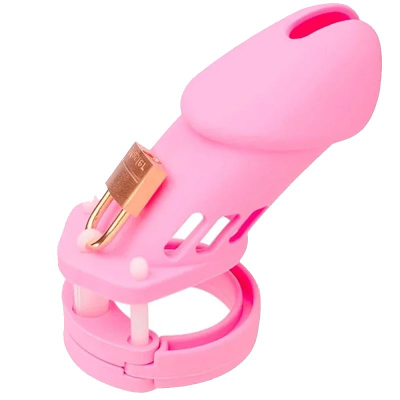 Sexual World Master Chastity Devices Pink Plastik Penis Kafesi