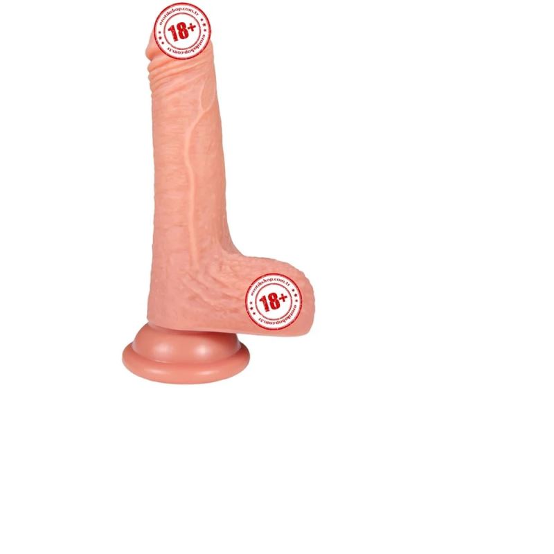 Shequ Crowley`s 7`` Dildo Natural Çift Katmanlı Realistik Penis 
