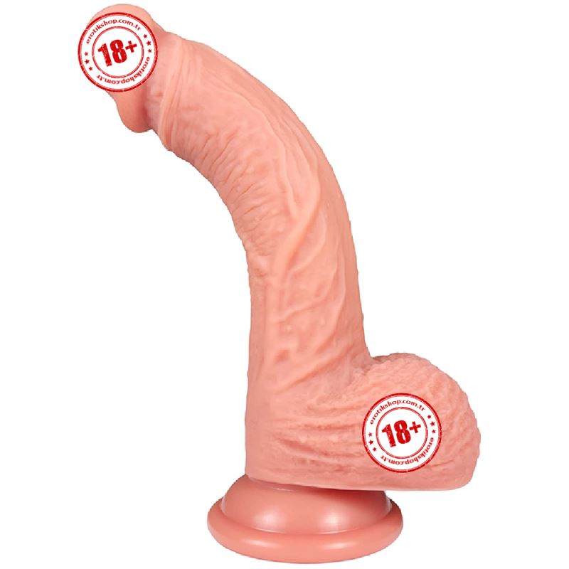 Shequ Dean`s Curve 21 cm Çift Katmanlı Eğik Realistik Penis SQ-WBD10007