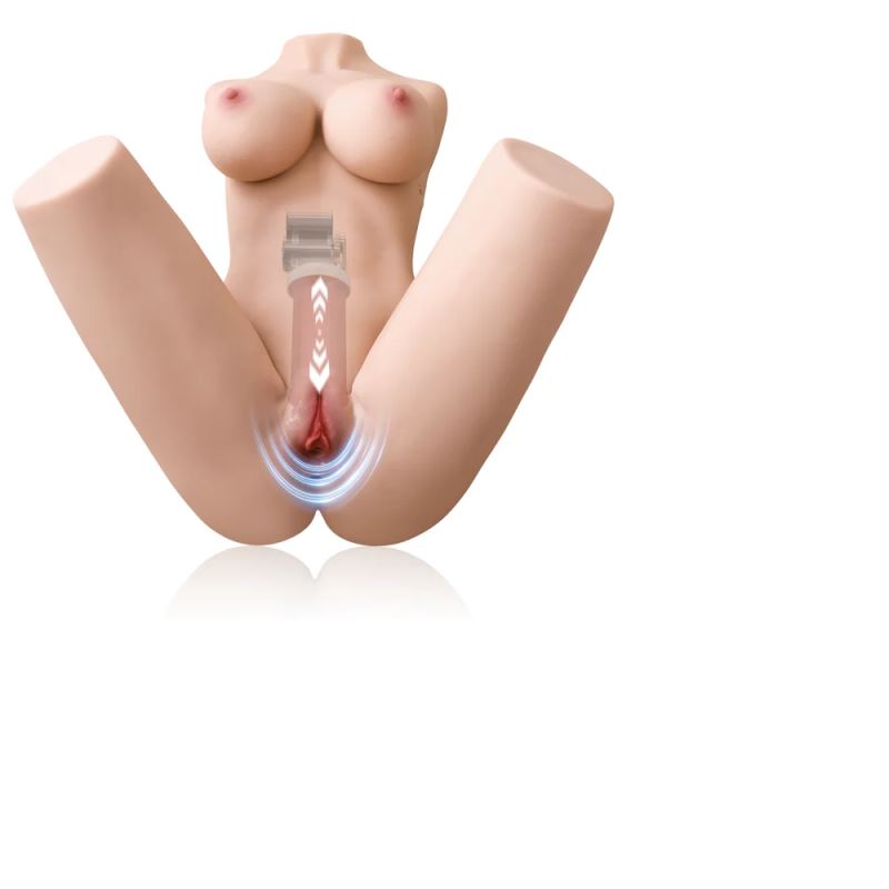 Shequ Erica Doll İtme Fonksiyon İskelet Yarım Vücut Masturbator