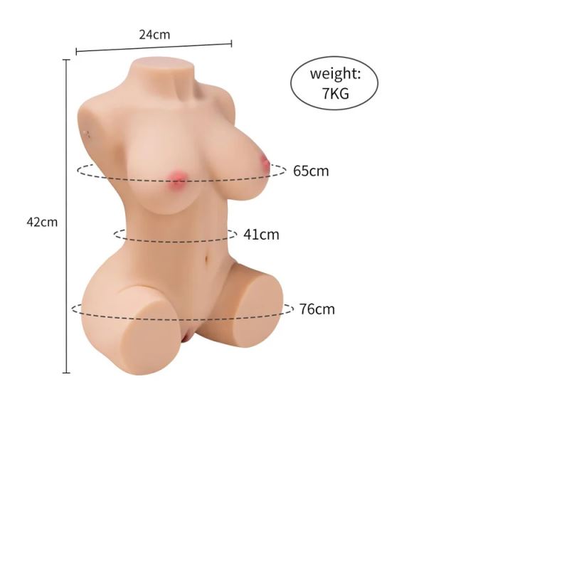 Shequ Jacey Emişli ve Titreşimli Yarım Vücut Masturbator