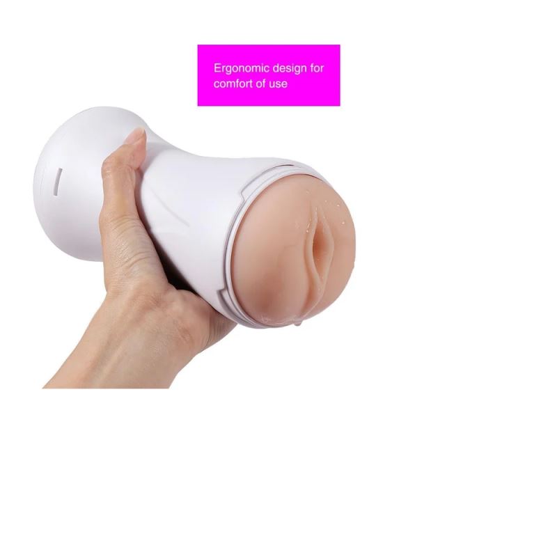 Shequ Vibrating Pussy Happy Sport Cup Titreşimli Vajina 