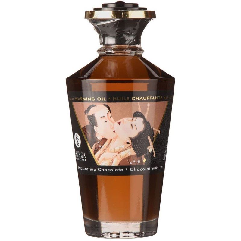 Shunga Aphrodisiac Warming Oil Chocolate 100 Ml Isıtmalı Erotik Masaj Yağı