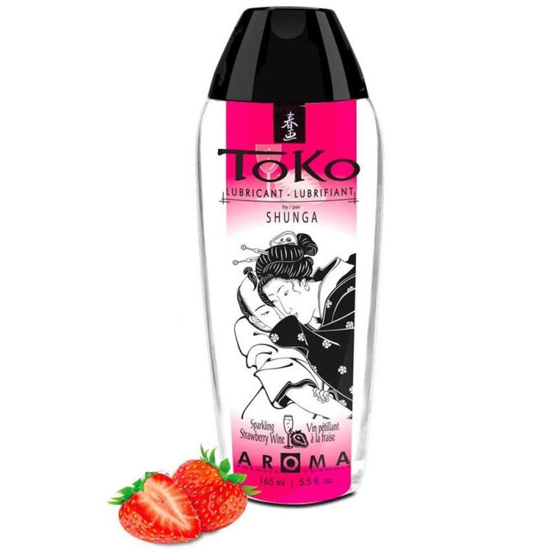 Shunga Toko Aroma Lubricant 165 ml Çilek Meyveli Kayganlaştırıcı Jel