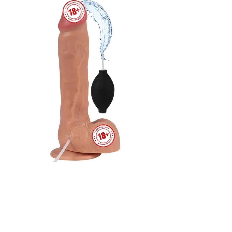 Xise Dildo Series Shoufei Squirting With Balls 24 cm Boşalabilir Realistik Penis 
