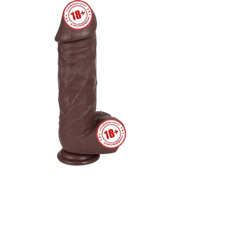 Xise Dildo Series X-Men Flexible Kalın Realistik Penis Brown 