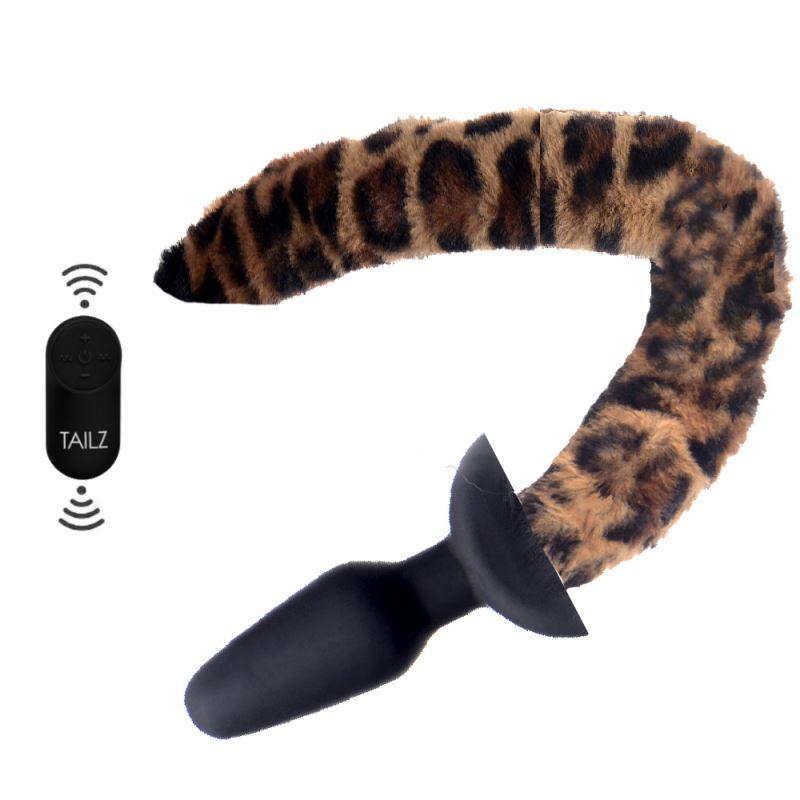 Xr Waggerz Moving And Vibrating Leopard Tail And Ears Anal Kuyruklu Plug