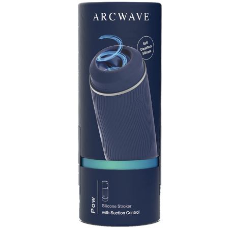 Arcwave Pow Manual Stroker CleanTech Silicone Blue Emiş Masturbator