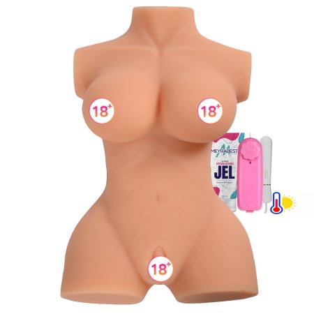 Busty Emma Huge Istıcılı ve Titreşimli Full Realistik Vücut Masturbator XS-MA30001