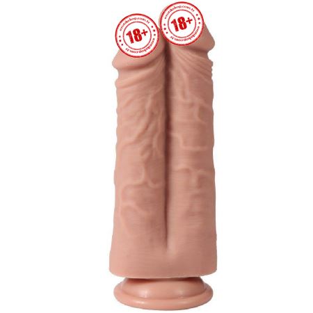 Dildo Series Anthony Double Yumuşak Doku Çiftli Realistik Dildo XS-WBD10082