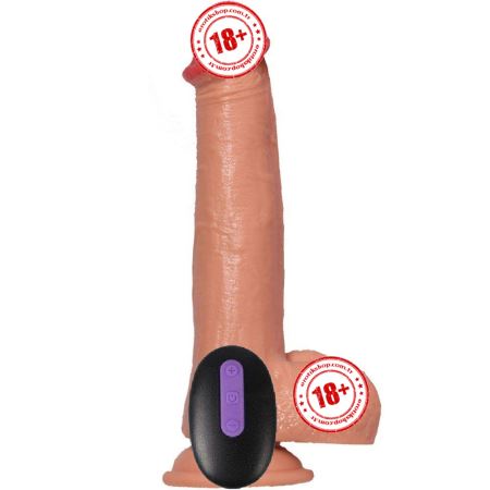 Dildo Series Bill 23 cm Natural Doku Uzaktan Kumanda Realistik Vibratör