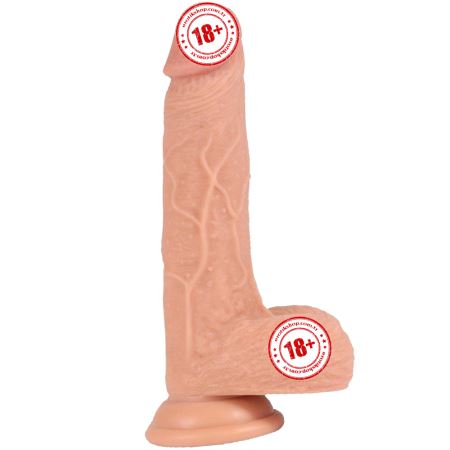 Dildo Series Ekstra Yumuşak Çift Katmanlı Realistik Dildo 19.5 cm