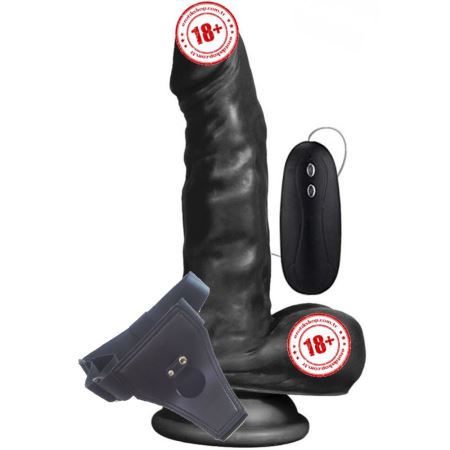 Dildo Series Hunk Eagle Strapon 17 cm Belden Bağlamalı Zenci Penis