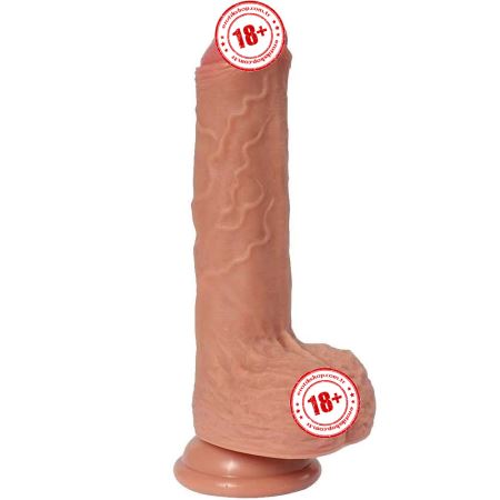 Dildo Series Mscle 20 cm Çift Katmanlı Yumuşak Realistik Penis