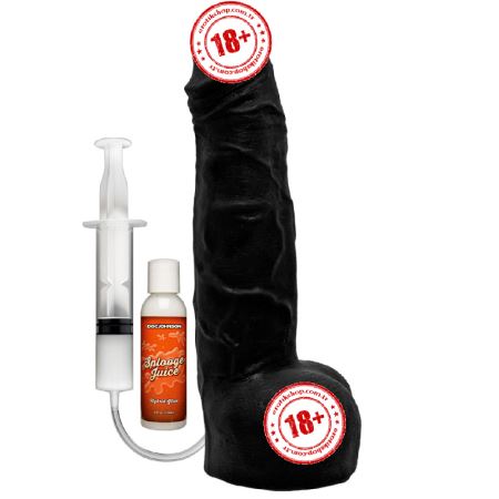 Doc Johnson Dual Density Yumuşak Doku 25 cm Boşalabilir Realistik Dildo