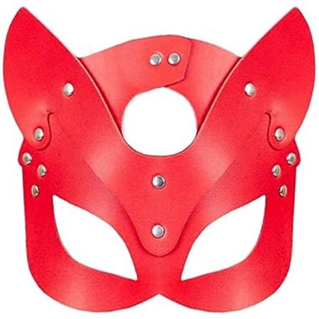 Erox Fetish Fantasy Fetish Gear Cat Mask Red Kedi Kız Maskesi