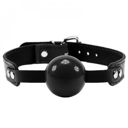 Erox Fetish Fantasy Series Master Ball Gag Siyah Deri Ağız Topu