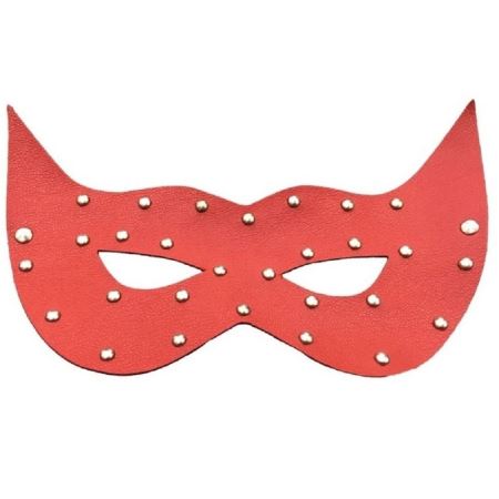 Erox Fetish Fantasy Series Open Eye Mask Red Deri Göz Maskesi