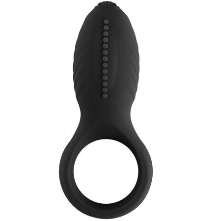 Sexual World Man Nuo Vibrating Cock Ring Titreşimli Klitoral Penis Halkası-Black