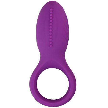 Sexual World Man Nuo Vibrating Cock Ring Titreşimli Klitoral Penis Halkası-Purple