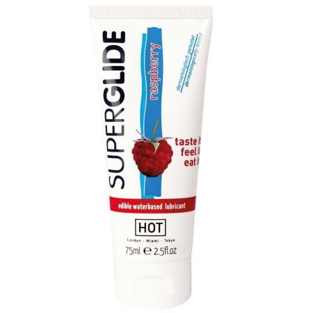 Hot Edibles Superglide Lube 75 ml Ahududu Aromalı Kayganlaştırıcı Jel