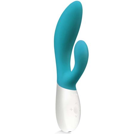 Lelo İna Wave Rechargeable Silicone Git Gel Hareketli G-Spot Vibratör-Ocean Blue