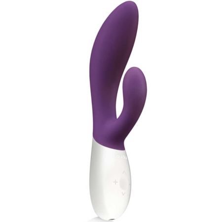 Lelo İna Wave Rechargeable Silicone Git Gel Hareketli G-Spot Vibratör-Plum