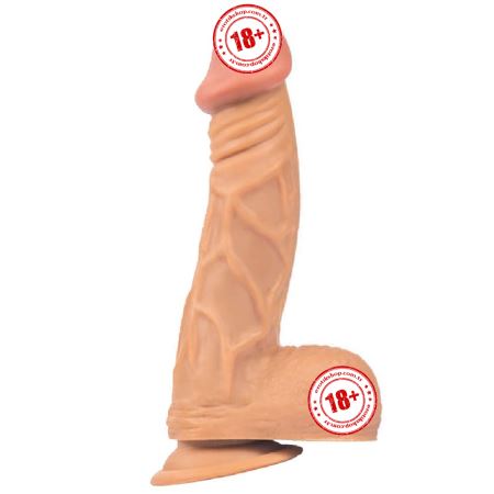 Love Shop Eric`s 24 cm Ekstra Damarlı Eğik Realistik Penis