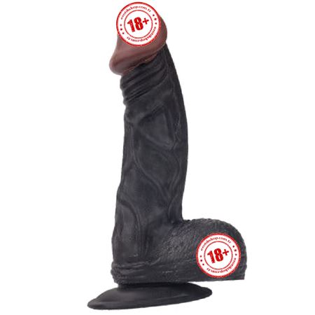 Love Shop Eric`s 24 cm Ekstra Damarlı Eğik Realistik Zenci Penis