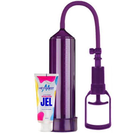 LoveShop Rock Hard Pump Purple Kayganlaştırıcı Jel Penis Pompası