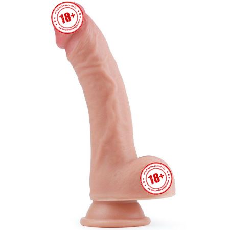 Lovetoy Dual Layered Platinum Silicone 20 cm Realistik Dildo LV4004F