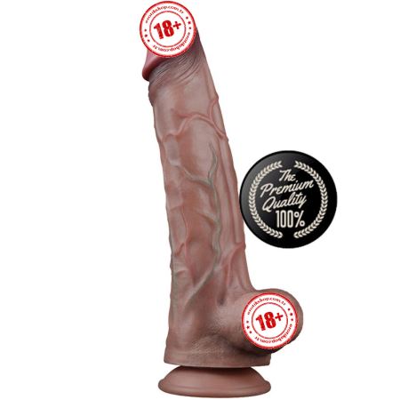 Lovetoy Dual Layered Platinum Silicone 29.5 cm Realistik Penis LV411054