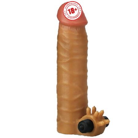 Lovetoy Nature Extender 4 cm Dolgulu Titreşimli Penis Kılıfı LV414100B